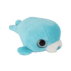 Pluche Zeehond met Glitter Ogen Blauw 11,5cm.