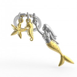 Metalmorphose Sleutelhanger Mermaid and Charms