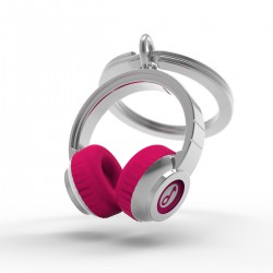 Metalmorphose Sleutelhanger Headphone Pink