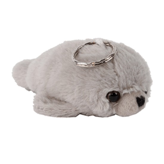 Pluche Tashanger Zeehond Grijs 8,5cm. Pluche Tashanger Zeehond Grijs 8,5cm.
