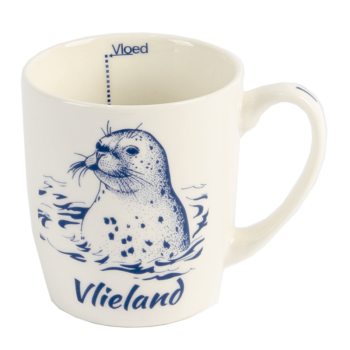 Mok senseo maat silhouette zeehond Vlieland