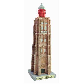 Vuurtoren Westkapelle 25cm. met verlichting