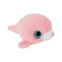 Pluche Zeehond met Glitter Ogen Roze 11,5cm.