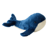 Pluche Walvis donkerblauw met bonen 20cm.