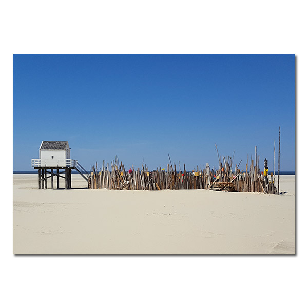 Ansichtkaart A6 Reddingshuisje op de Vliehors
