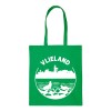 Katoenen Tas Vlieland Vintage met Vuurtoren Groen
