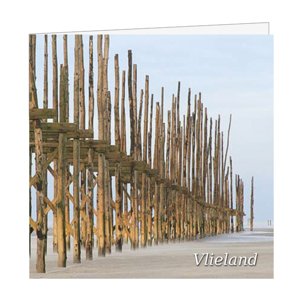 Wenskaart Steiger Bootje Texel