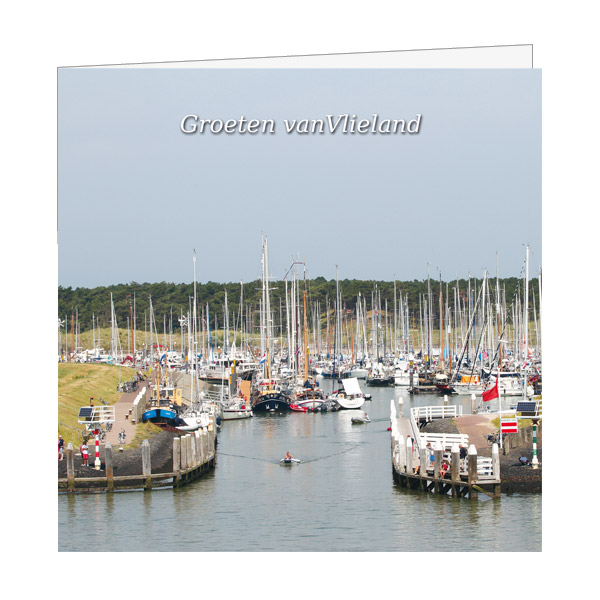 Wenskaart Havenmond Jachthaven Vlieland