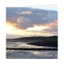 Wenskaart Vlieland Wadgezicht met eb en ondergaande Zon