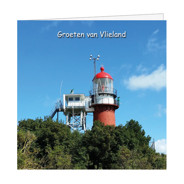 Wenskaart Vuurtoren Vlieland