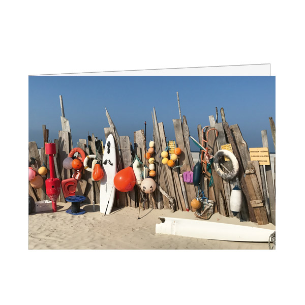 Wenskaart A6 Jutschutting Reddingshuisje