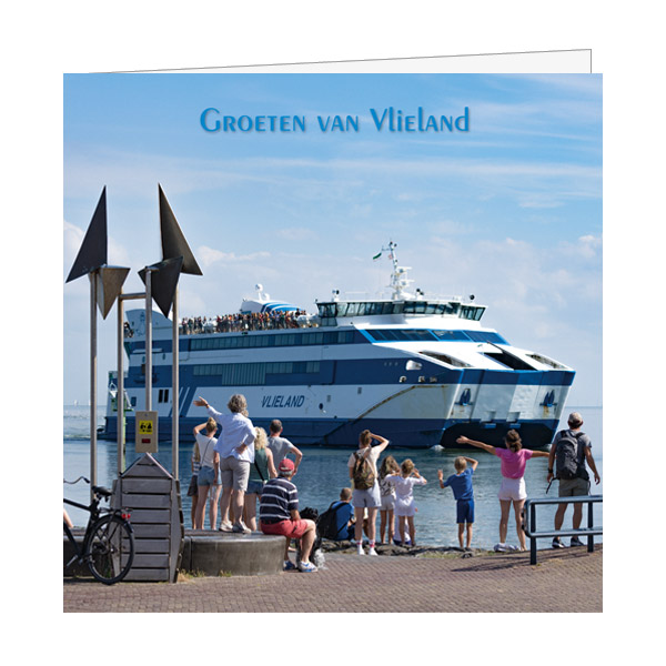 Wenskaart Aankomst Veerdienst Vlieland