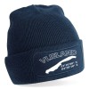 Vlieland met Coordinaten Beanie French Navy