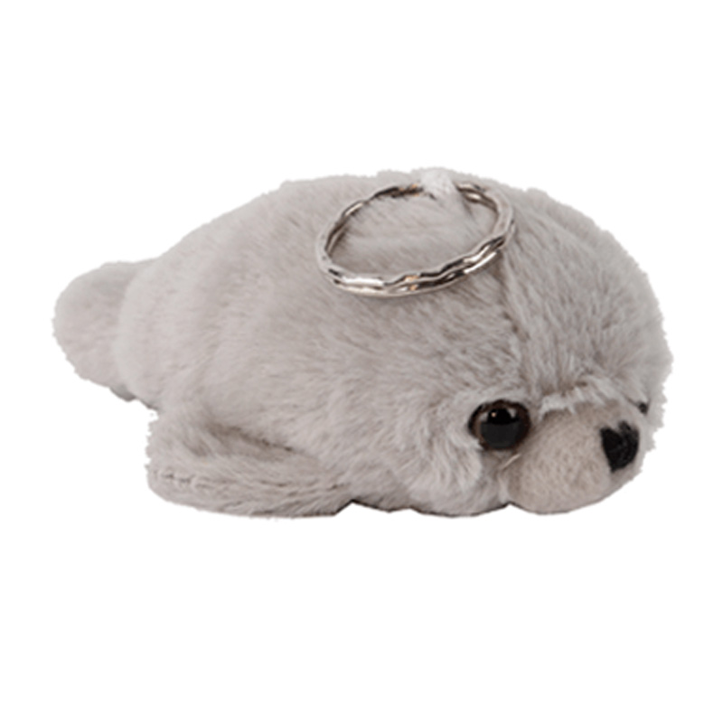 Pluche Tashanger Zeehond Grijs 8,5cm.