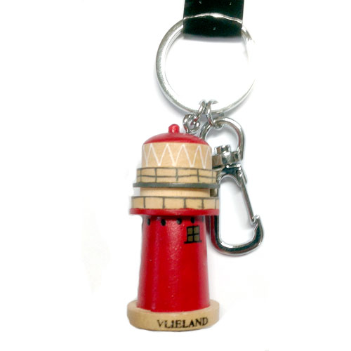 Houten Sleutelhanger Vuurtoren Vlieland